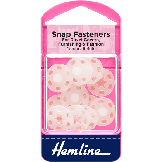 Snap Fastners - Plastic/15mm