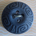 Wavy laser Button - Blue