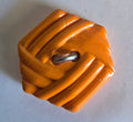 Novelty,Hexagon Shape - Orange