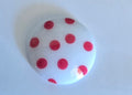 Prints Dots  - Red On White