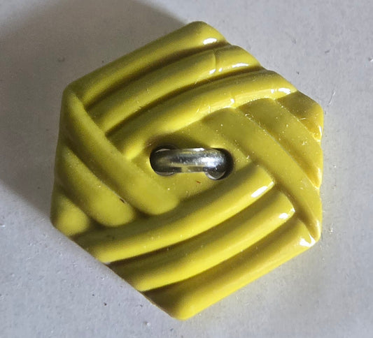 Novelty, Hexagon Shape - Dark Yellow