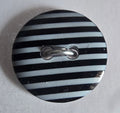 Black & White Stripe Buttons