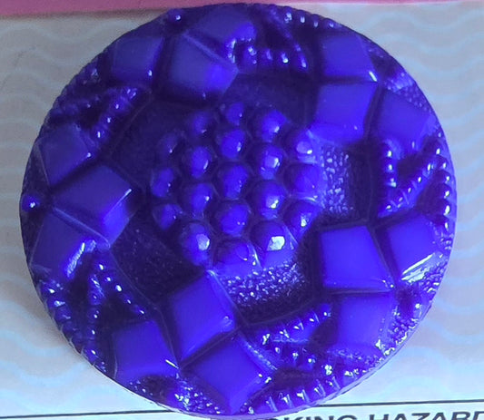 Stone Road Button - Purple