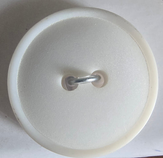 Cream Button - Plain