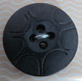 Wavy Laser Button - Navy