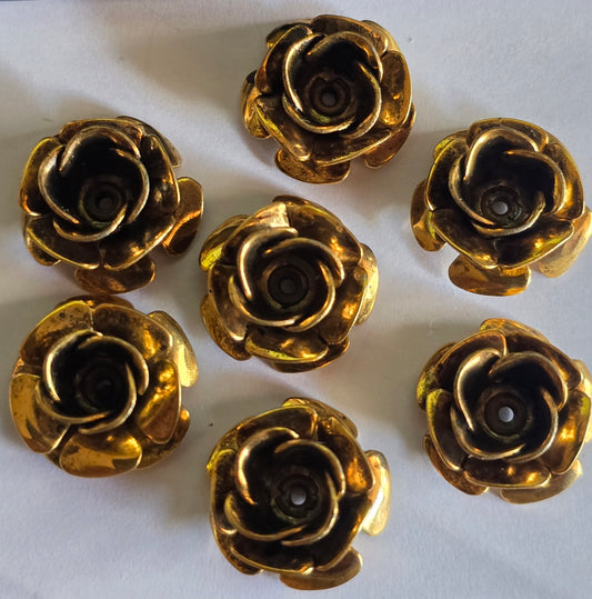 Gold Rose Charm
