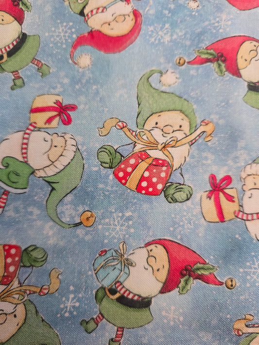 Tossed Holiday Elves - Blue