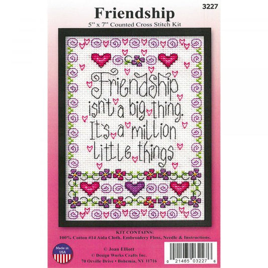 "Friendship"- Counted Cross Stitch Kit