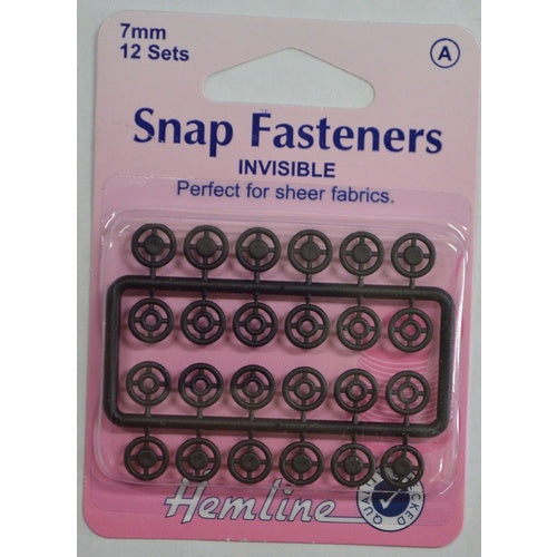 Snap Fastners - Invisible/7mm