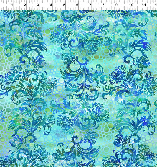 Floragraphix V - Dotted Flourish/Blue