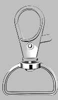 D Ring Clips - 1 pair