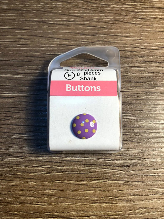 Dots - Yellow on Purple