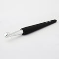 Aluminium Crochet Hook -Silver/Black - KnitPro