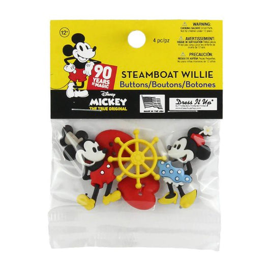 Steamboat Willie Buttons
