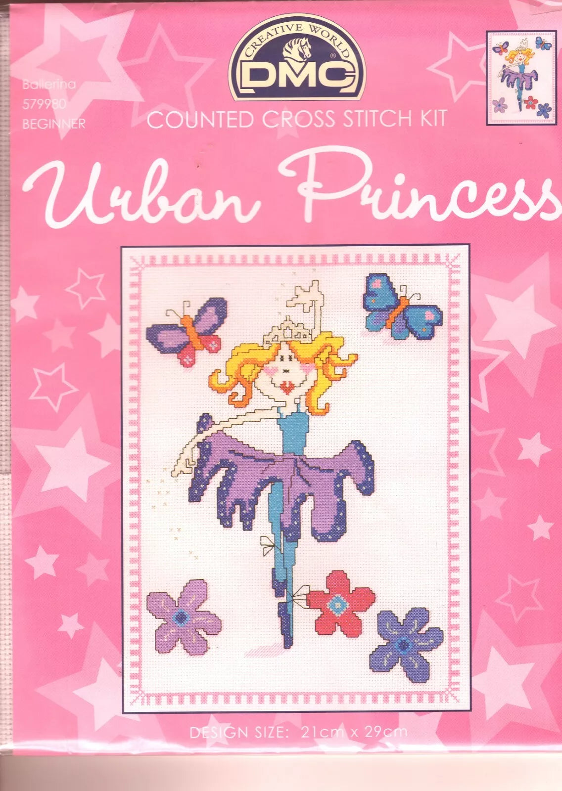 "Urban Princess"Counted Cross Stitch Kit/Beginner